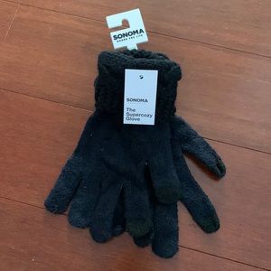 Black texting gloves